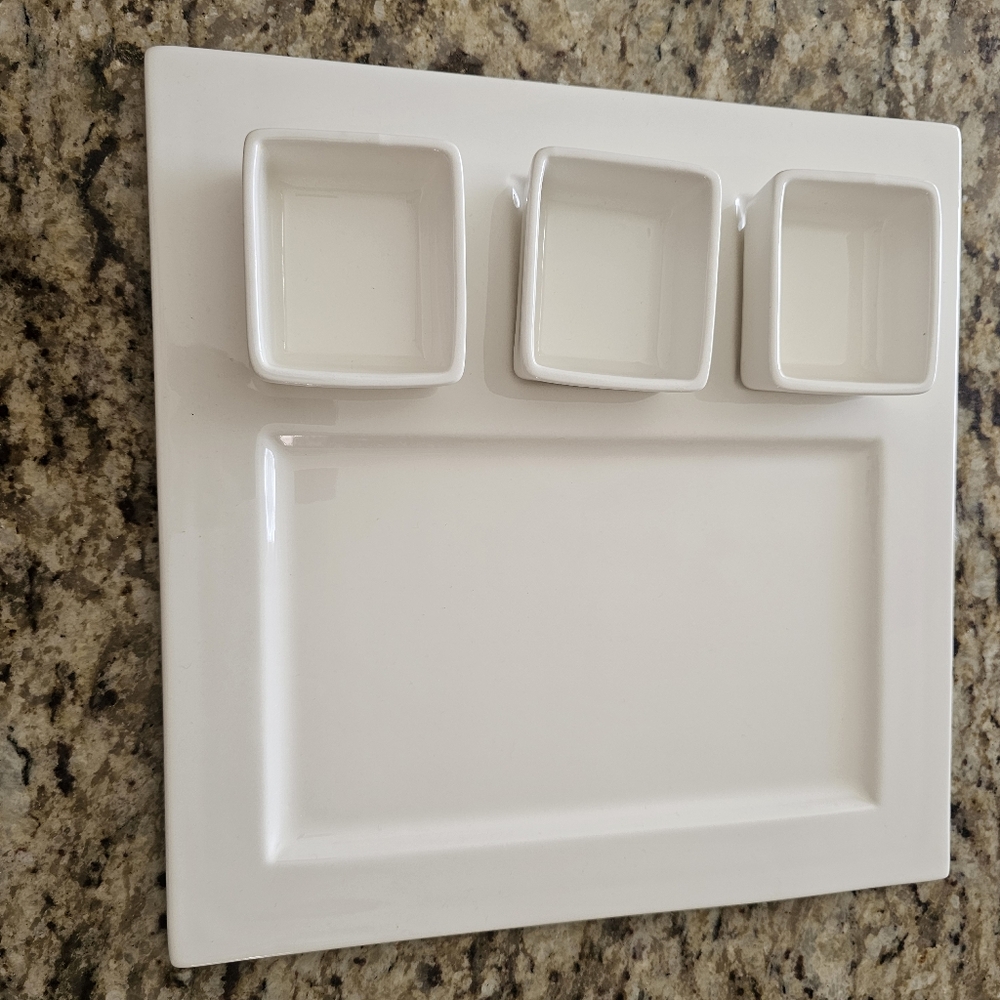 4 pcs appetizer set - porcelain